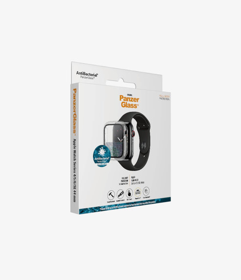 PanzerGlass - Kaljeno Steklo Full Body AB za Apple Watch 4, 5, 6, SE (1st gen) in SE (2nd gen) 44mm, transparent