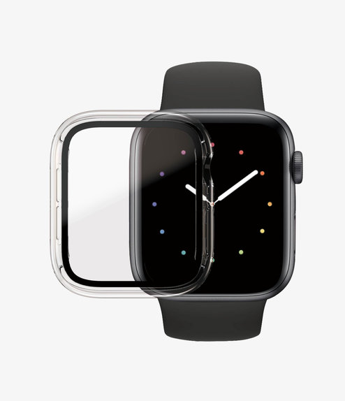 PanzerGlass - Kaljeno Steklo Full Body AB za Apple Watch 4, 5, 6, SE (1st gen) in SE (2nd gen) 44mm, transparent