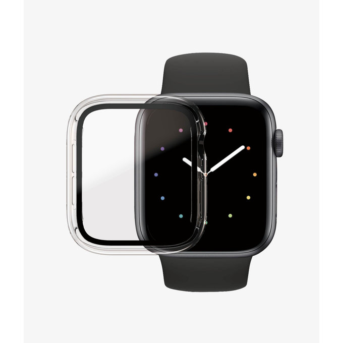 PanzerGlass - Kaljeno Steklo Full Body AB za Apple Watch 4, 5, 6, SE (1st gen) in SE (2nd gen) 44mm, transparent