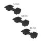 Xiaomi Mi Electric Scooter 1S, 2 M365, Essential, Pro, Pro 2 - Blažilniki vibracij (Black) - 3 kosi