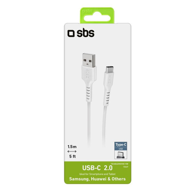 SBS - USB-C / USB kabel (1,5 m), bel