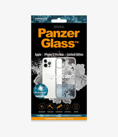 PanzerGlass - Ovitek ClearCase AB za iPhone 12 Pro Max, srebrn