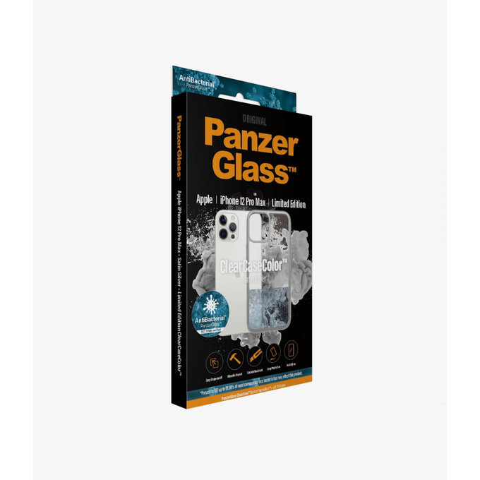 PanzerGlass - Ovitek ClearCase AB za iPhone 12 Pro Max, srebrn
