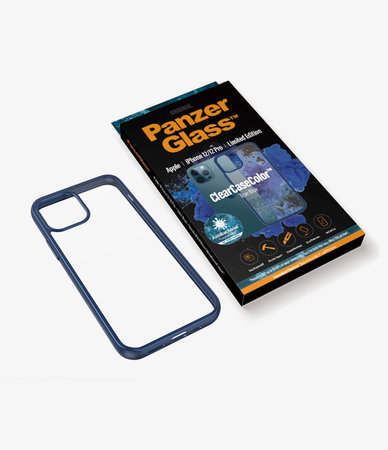 PanzerGlass - Ovitek ClearCase AB za iPhone 12 in 12 Pro, moder