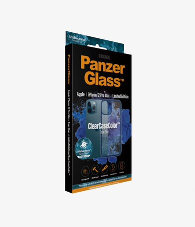 PanzerGlass - Ovitek ClearCase AB za iPhone 12 Pro Max, moder