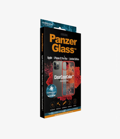 PanzerGlass - Ovitek ClearCase AB za iPhone 12 Pro Max, rdeč