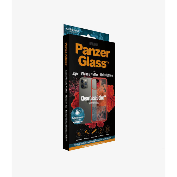 PanzerGlass - Ovitek ClearCase AB za iPhone 12 Pro Max, rdeč