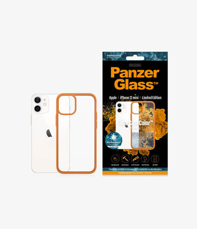 PanzerGlass - Ovitek ClearCase AB za iPhone 12 mini, oranžen
