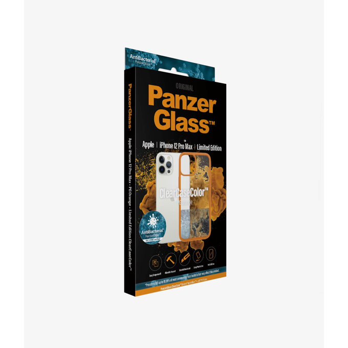 PanzerGlass - Ovitek ClearCase AB za iPhone 12 Pro Max, oranžen