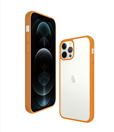 PanzerGlass - Ovitek ClearCase AB za iPhone 12 Pro Max, oranžen