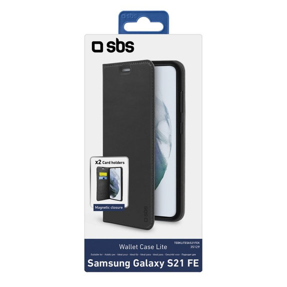 SBS - Ovitek Book Wallet Lite za Samsung Galaxy S21 FE, črn
