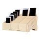 Univerzalno leseno stojalo / organizator za telefone s 24 predali