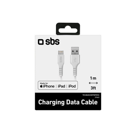 SBS - Lightning / USB kabel (1m), bel