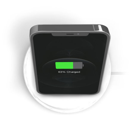 SBS - brezžični namizni polnilec, bel