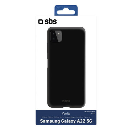 SBS - Vanity case za Samsung Galaxy A22 5G, črna