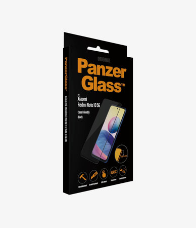 PanzerGlass - Kaljeno Steklo Case Friendly za Xiaomi Redmi Note 10 5G, črn