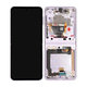Samsung Galaxy Z Flip 3 F711B - LCD zaslon + steklo na dotik + okvir (Lavender) - GH82-26273D, GH82-27244D Genuine Service Pack