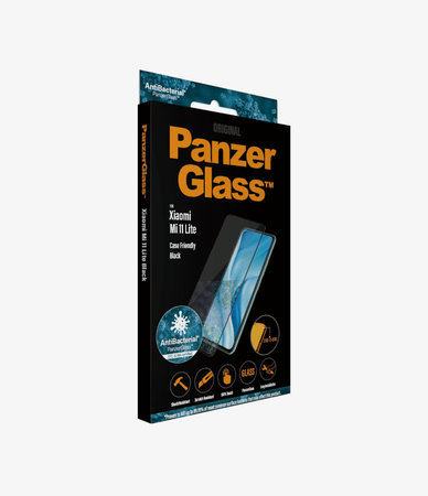 PanzerGlass - Kaljeno Steklo Case Friendly za Xiaomi Mi 11 Lite, črn