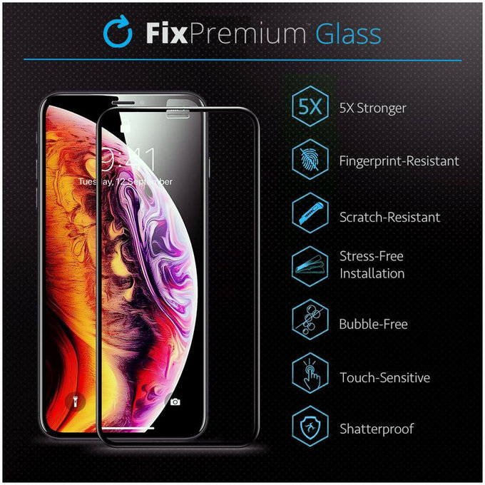 FixPremium FullCover Glass - Kaljeno Steklo za Motorola Moto E7 Plus, E7 Power, G9 Play, G10, G20 in G30