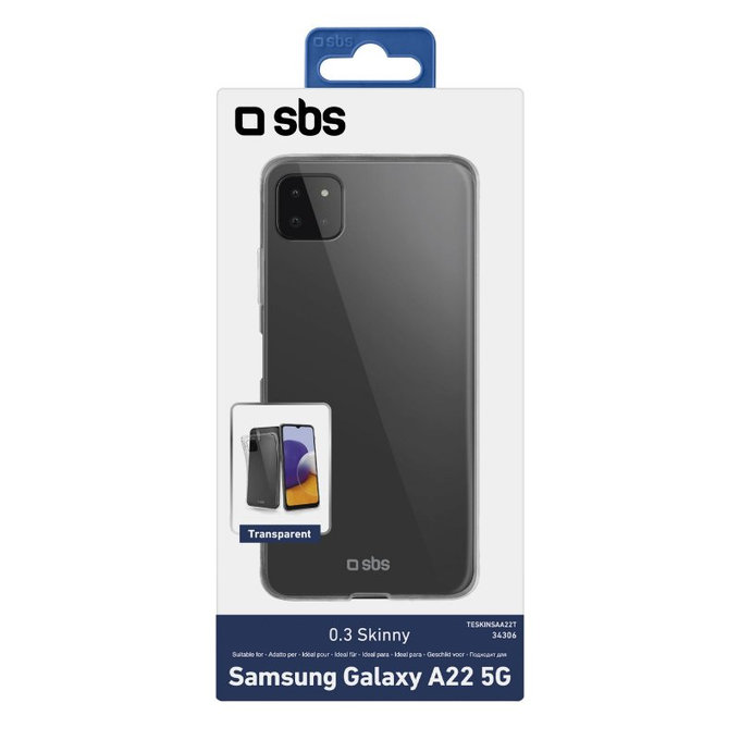 SBS - Ovitek Skinny za Samsung Galaxy A22 5G, prozoren