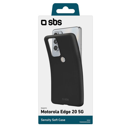 SBS - Ovitek Sensity za Motorola Edge 20 5G, črn