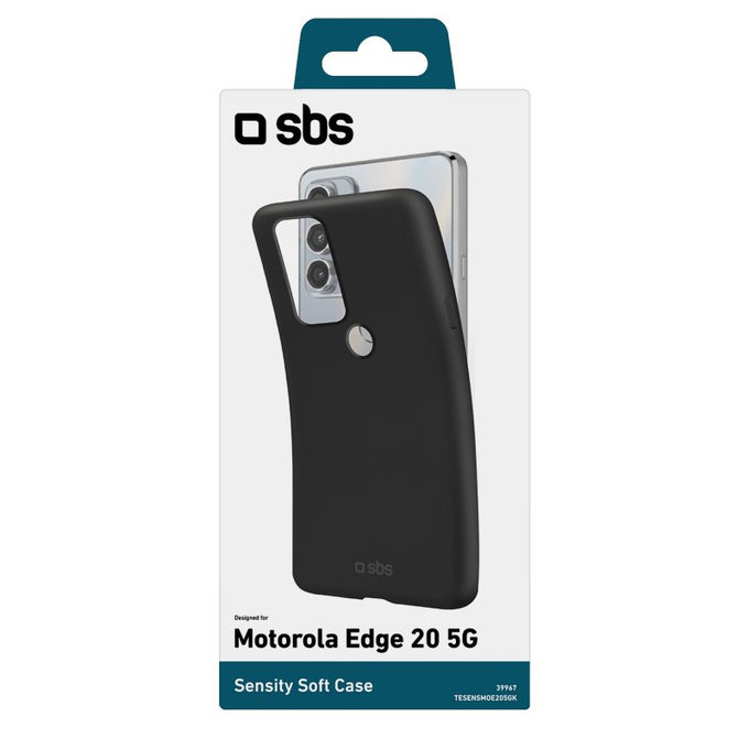 SBS - Ovitek Sensity za Motorola Edge 20 5G, črn