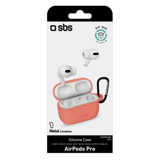 SBS - Silicon Case za Apple AirPods Pro, koral