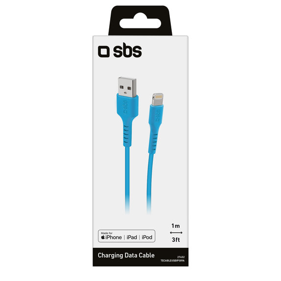 SBS - Lightning / USB kabel (1m), moder