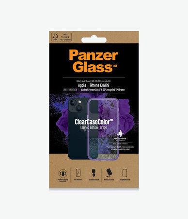 PanzerGlass - Ovitek ClearCaseColor AB za iPhone 13 mini, grape