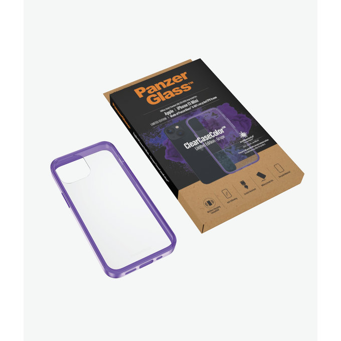 PanzerGlass - Ovitek ClearCaseColor AB za iPhone 13 mini, grape