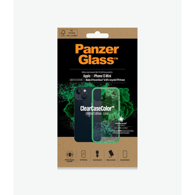 PanzerGlass - Ovitek ClearCaseColor AB za iPhone 13 mini, limeta