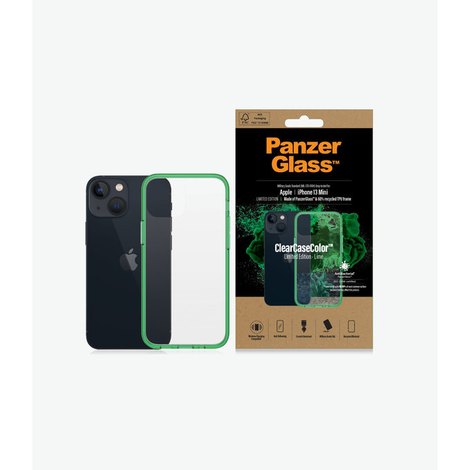 PanzerGlass - Ovitek ClearCaseColor AB za iPhone 13 mini, limeta