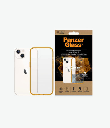 PanzerGlass - Ovitek ClearCaseColor AB za iPhone 13, mandarina