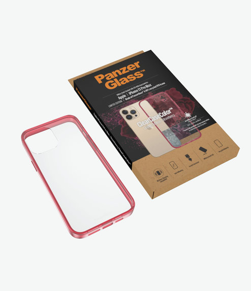 PanzerGlass - Ovitek ClearCaseColor AB za iPhone 13 Pro Max, strawberry