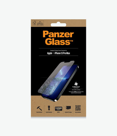 PanzerGlass - Kaljeno Steklo Standard Fit AB za iPhone 13 Pro Max in 14 Plus, transparent