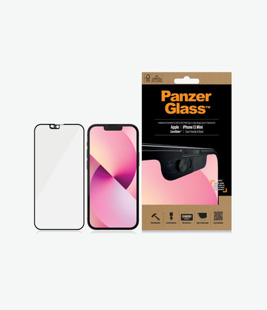 PanzerGlass - Kaljeno Steklo Case Friendly CamSlider AB za iPhone 13 mini, črn