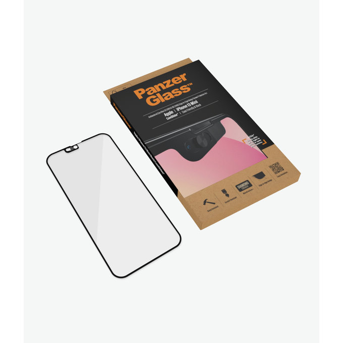 PanzerGlass - Kaljeno Steklo Case Friendly CamSlider AB za iPhone 13 mini, črn
