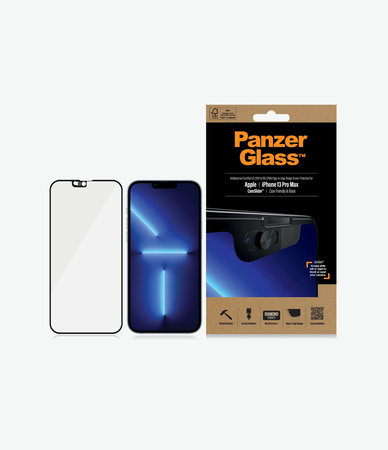 PanzerGlass - Kaljeno Steklo Case Friendly CamSlider AB za iPhone 13 Pro Max in 14 Plus, črn