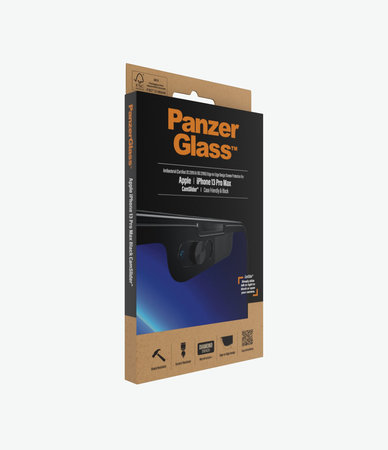 PanzerGlass - Kaljeno Steklo Case Friendly CamSlider AB za iPhone 13 Pro Max in 14 Plus, črn
