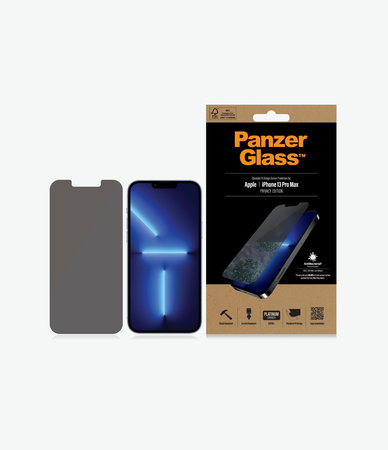 PanzerGlass - Kaljeno Steklo Standard Fit Privacy AB za iPhone 13 Pro Max in 14 Plus, transparent