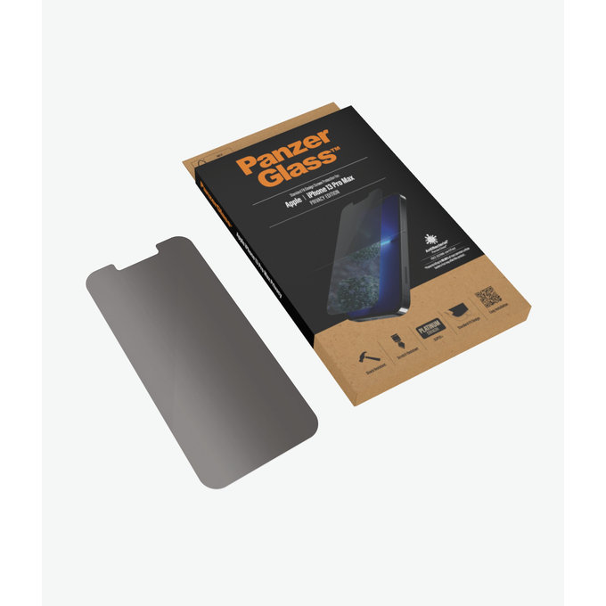 PanzerGlass - Kaljeno Steklo Standard Fit Privacy AB za iPhone 13 Pro Max in 14 Plus, transparent