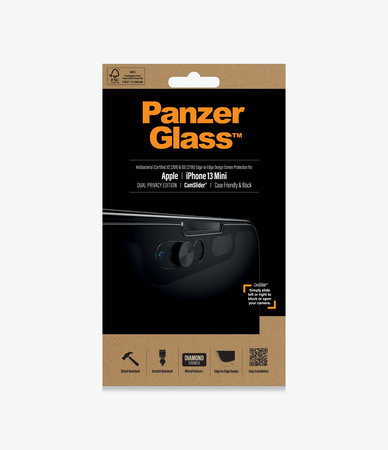 PanzerGlass - Kaljeno Steklo Case Friendly Privacy CamSlider AB za iPhone 13 mini, črn