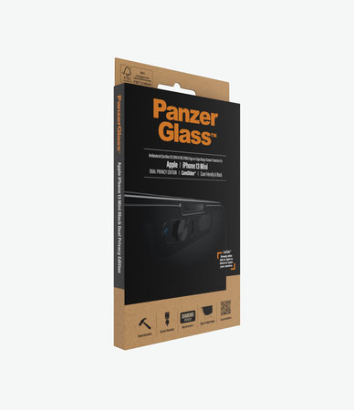 PanzerGlass - Kaljeno Steklo Case Friendly Privacy CamSlider AB za iPhone 13 mini, črn