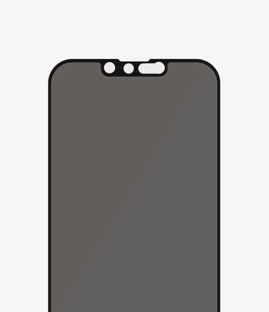 PanzerGlass - Kaljeno Steklo Case Friendly Privacy AB za iPhone 13 mini, črn