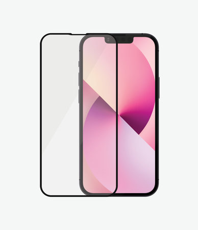 PanzerGlass - Kaljeno Steklo Case Friendly AB za iPhone 13 mini, črn