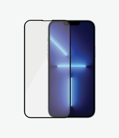 PanzerGlass - Kaljeno Steklo Case Friendly AB za iPhone 13 Pro Max in 14 Plus, črn