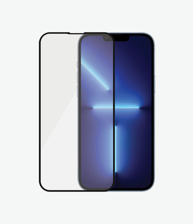 PanzerGlass - Kaljeno Steklo Case Friendly AB za iPhone 13 Pro Max in 14 Plus, črn