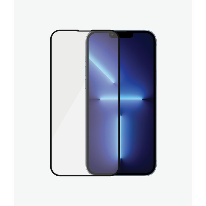 PanzerGlass - Kaljeno Steklo Case Friendly AB za iPhone 13 Pro Max in 14 Plus, črn