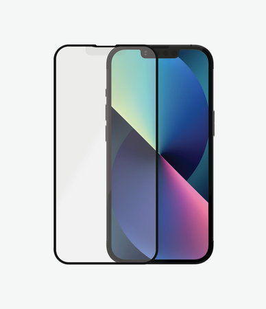 PanzerGlass - Tempered Glass Case Friendly Anti-Glare AB za iPhone 13, 13 Pro in 14, črna