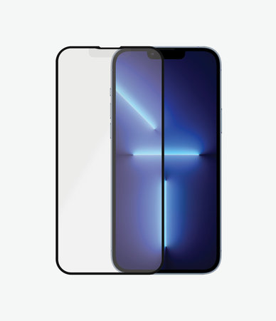 PanzerGlass - Kaljeno Steklo Case Friendly Anti-Glare AB za iPhone 13 Pro Max in 14 Plus, črn